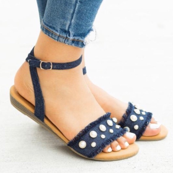 New Denim Sandals last 1 size 6!!! - Picture 2 of 4